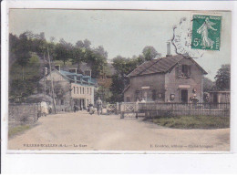 VILLERS-ECALLES: La Gare (rare En Couleur) - Très Bon état - Other & Unclassified