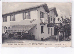 GUETHARY: Choko-ona, Hôtel-restaurant, à Côté Du Jeu De Paume Et De La Poste - Très Bon état - Guethary