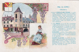 UR Nw44-(39) DEPARTEMENT DU JURA - LONS LE SAUNIER , BEFFROI - ILLUSTRATEUR - CARTE PUB. PASTILLES VALDA  - Reclame