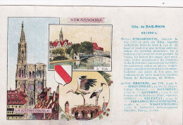 UR Nw44-(67) DEPARTEMENT BAS RHIN - STRASBOURG , L'ILL ET LA CATHEDRALE - ILLUSTRATEUR - CARTE PUB. PASTILLES VALDA  - Advertising