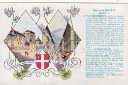 UR Nw44-(73) DEPARTEMENT SAVOIE - CHAMBERY , CHATEAU ET RUE DE BOIGNE   - ILLUSTRATEUR - CARTE PUB. PASTILLES VALDA  - Publicité