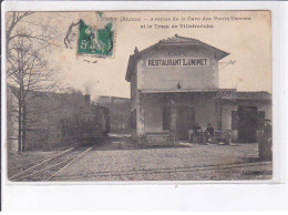 LEGNY: Avenue De La Gare Des Ponts Tarrets Et Le Tram De Villefranche - état - Other & Unclassified