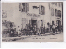 CHAMELET: Le Café Laroche, Moto - Très Bon état - Other & Unclassified