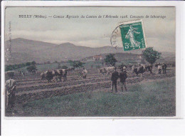 BULLY: Comice Agricole Du Canton De L'abresle 1908, Concours De Labourage, Rare En Couleur - Très Bon état - Other & Unclassified