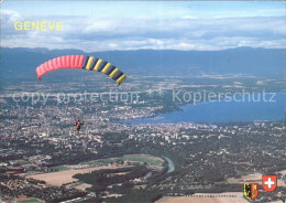 12308423 Geneve GE La Ville Et Le Lac Vue Depuis Le Mont Saleve  Geneve - Sonstige & Ohne Zuordnung