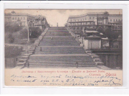 UKRAINE : ODESSA - L'escalier Du Boulevard Nicolas - état - Ukraine