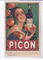 PUBLICITE: Picon, Cmaps, Alcool, Se Prend Avec Ou Sans Sucre Et De L'eau Glacé - Très Bon état - Reclame