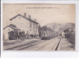 BEAULIEU-SAINT-LAMBERT: La Gare - état - Saumur