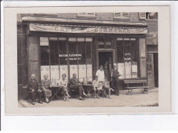 FRANCE: Carte Photo à Localiser, Café Du Commerce, Maison R. Legendre, A. Poulain, Café, Billard - Très Bon état - Sonstige & Ohne Zuordnung