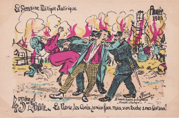 UR Nw46- LA SEMAINE POLITIQUE SATIRIQUE( 43e SEMAINE ) 1906 - LA PATRIE , LES CURES , JE M'EN FOUS - ILLUSTRATEUR FLEURY - Sátiras