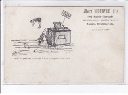 PUBLICITE: Albert Lefebvre Fils, Pré Saint-gervais, Graisseurs, Robinetterie, Pompes, Décolletage - état - Advertising