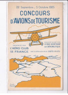 PUBLICITE: Concours D'aviation De Tourisme, Aviation, Aéro-club De France - Très Bon état - Pubblicitari