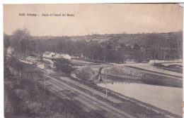 03 - URCAY - LA GARE VOIE DU CHEMIN DE FER - ET  LE CANAL DU BERRY - Other & Unclassified