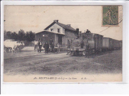 NEUVY-le-ROI: La Gare - état - Neuvy-le-Roi