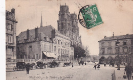 UR Nw-(45) ORLEANS - LE THEATRE ET LA CATHEDRALE - ANIMATION - Orleans