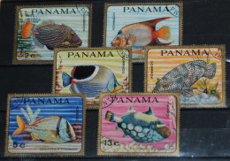 PANAMA 1968, Fish, Fishes, Animals, Fauna, Mi #1070-5, Used - Poissons