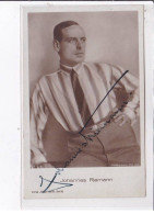 CINEMA: Autographe, Nom De L'acteur, Johannes Riemann - Très Bon état - Sonstige & Ohne Zuordnung