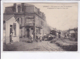 EPERNAY: Une Partie De La Rue De Grandpierre, Le Lendemain De L'orage 1910, Chemin De Fer - Très Bon état - Epernay