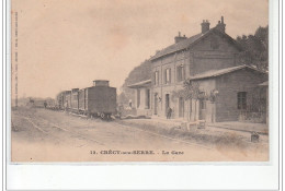 CRECY SUR SERRE : La Gare - Très Bon état - Other & Unclassified