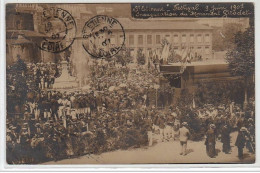 SAINT ETIENNE : Carte Photo Du Festival 1907 - Inauguration Du Monument Girodet - Très Bon état - Saint Etienne