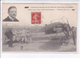 SENS: Expériences D'aviation Par M. Daucourt, Blériot Avec Moteur Viale - Très Bon état - Sens