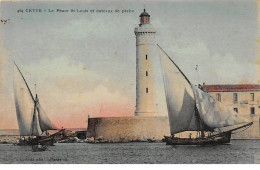 CETTE - Le Phare Saint Louis Et Bateaux De Pêche - Très Bon état - Sete (Cette)