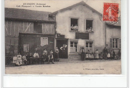 AVANCON : Café Marquigny Et Recette Buraliste (légende Différente) - Bon état (un Petit Pli D'angle) - Other & Unclassified