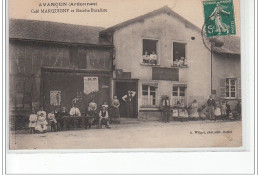 AVANCON : Café Marquigny Et Recette Buraliste - Bon état (un Petit Pli D'angle) - Other & Unclassified