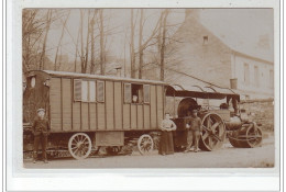 Carte Photo A Localiser : Rouleau Compresseur Et Terrassiers - Très Bon état - To Identify