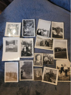 Lot De 15 Petites Photos Anciennes En Noir Et Blanc - Anonyme Personen