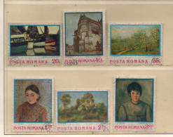 Rumänien 1974 MiNr.: 3175-3180 Impressionisten Gestempelt; Romania Used Scott: 2468-2473  Yt: 2822-2827 Sg: 4056-4061 - Usado