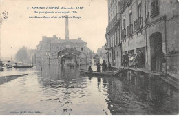 NANTES Inondé - Décembre 1910 - Les Quais Baco Et De La Maison Rouge - Très Bon état - Nantes