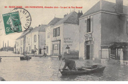 BASSE INDRE - Les Inondations - Décembre 1910 - Le Quai Du Bas Rouaud - Très Bon état - Basse-Indre