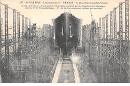 SAINT NAZAIRE - Chantiers De L'Atlantique - Lancement Du Paquebot " FRANCE " - Très Bon état - Saint Nazaire