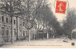 BRIOUDE - L'Ecole Communale Et L'Avenue De La Gare - Très Bon état - Brioude