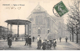 FIRMINY - Eglise Et Kiosque - Très Bon état - Firminy