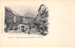 GRENOBLE - La Place Grenette Et Le Saint Eynard - Très Bon état - Grenoble