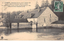 AUBERIVE - Inondation De Janvier 1910 - Vue De La Place De L'Abbatiale - état - Auberive