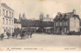 COUTANCES - Vue Prise De La Gare - Très Bon état - Coutances