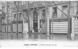 PARIS - Inondé - Boulevard Haussmann - état - Inondations De 1910