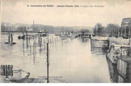 PARIS - Inondation De Paris 1910 - Ligne Des Invalides - Très Bon état - Inondations De 1910