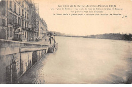 PARIS - La Crue De La Seine 1910 - Quai De Béthune - Très Bon état - Inondations De 1910