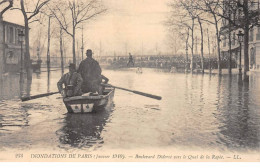 PARIS - Inondations De Paris 1910 - Boulevard Diderot Vers Le Quai De La Rapée - Très Bon état - Paris Flood, 1910