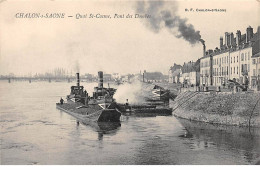 CHALON SUR SAONE - Quai Saint Cosme - Pont Des Dombes - Très Bon état - Chalon Sur Saone