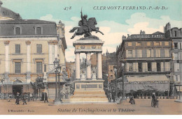 CLERMONT FERRAND - Statue De Vercingétorix Et Le Théâtre - Très Bon état - Clermont Ferrand