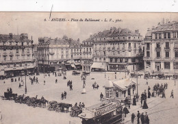 VE Nw-(49) ANGERS - PLACE DU RALLIEMENT - VUE GENERALE - ANIMATION -  TRAMWAY , ATTELAGES - Angers