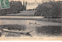 MELUN - Pêcheurs Devant Le Château De Vaux Le Pénil - Très Bon état - Melun