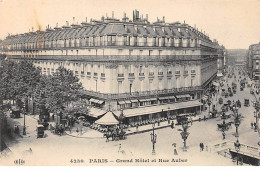 PARIS - Grand Hôtel Et Rue Auber - Très Bon état - Cafés, Hôtels, Restaurants