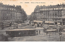 PARIS - Place Et Rue De Rennes - Très Bon état - Plazas
