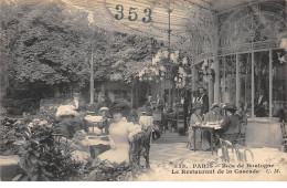 PARIS - Bois De Boulogne - Le Restaurant De La Cascade - Très Bon état - Cafés, Hotels, Restaurants